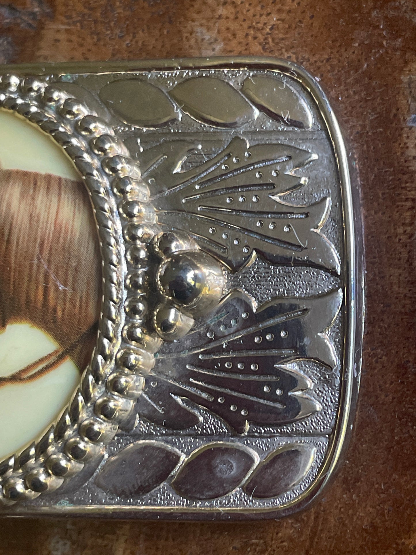 Vintage Gold Tone Horse Belt Buckle