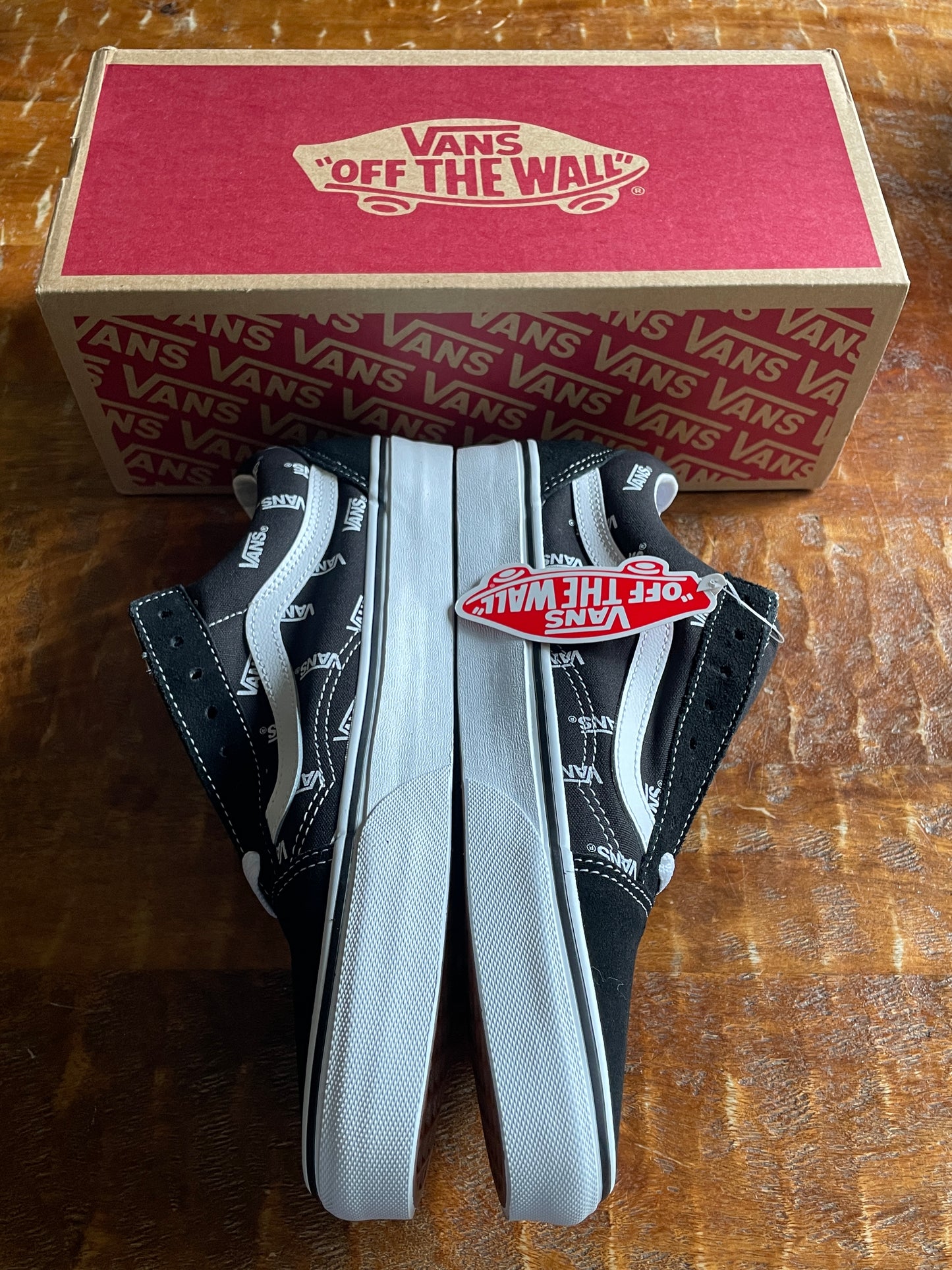 Vans Skate Old Skool - Logo'd Black/True White - sz 8.5