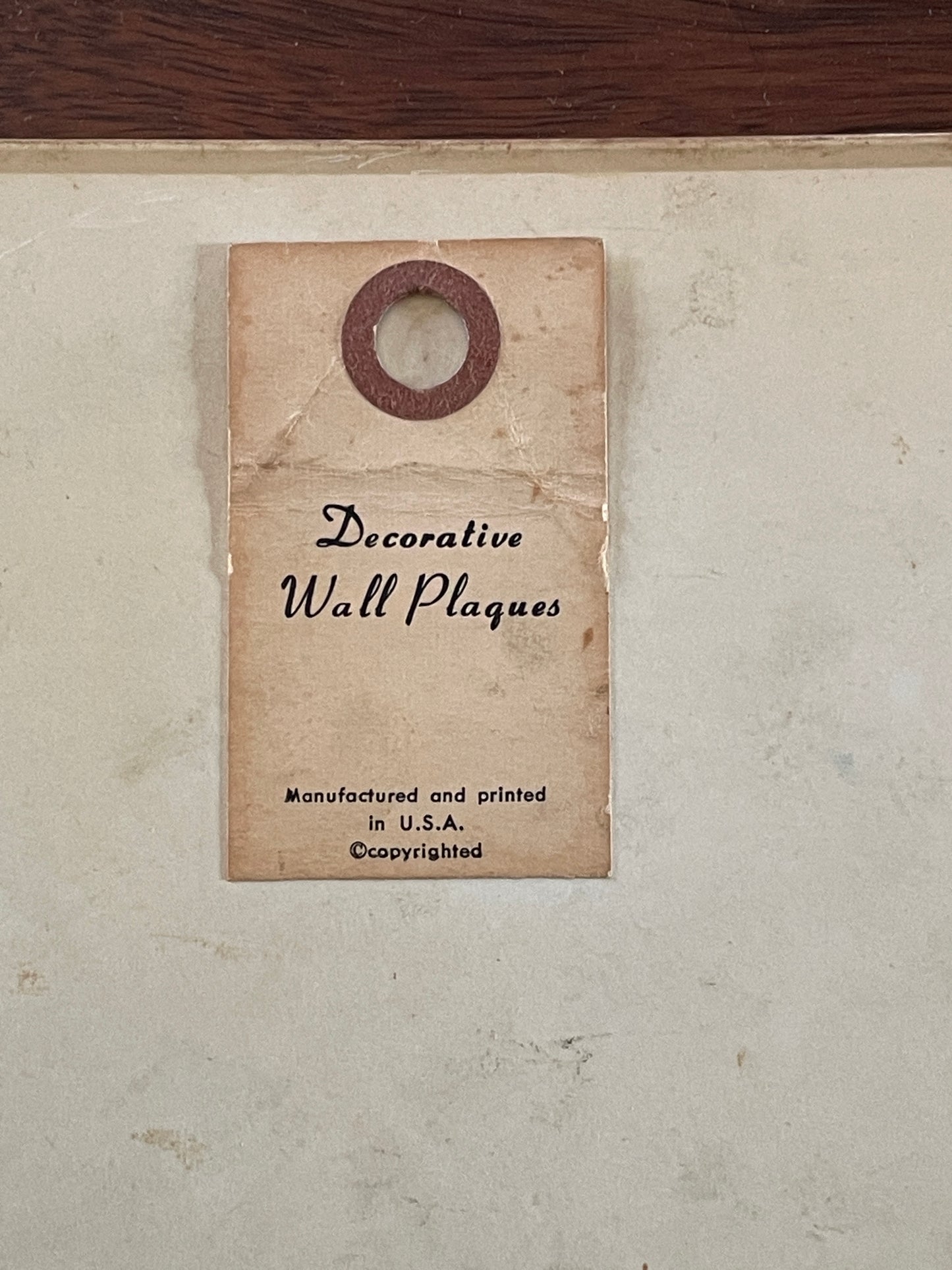 Pair of Vintage 1962 Pete Hawley Plastic Wall Plaques Crofton Bedtime Nursery