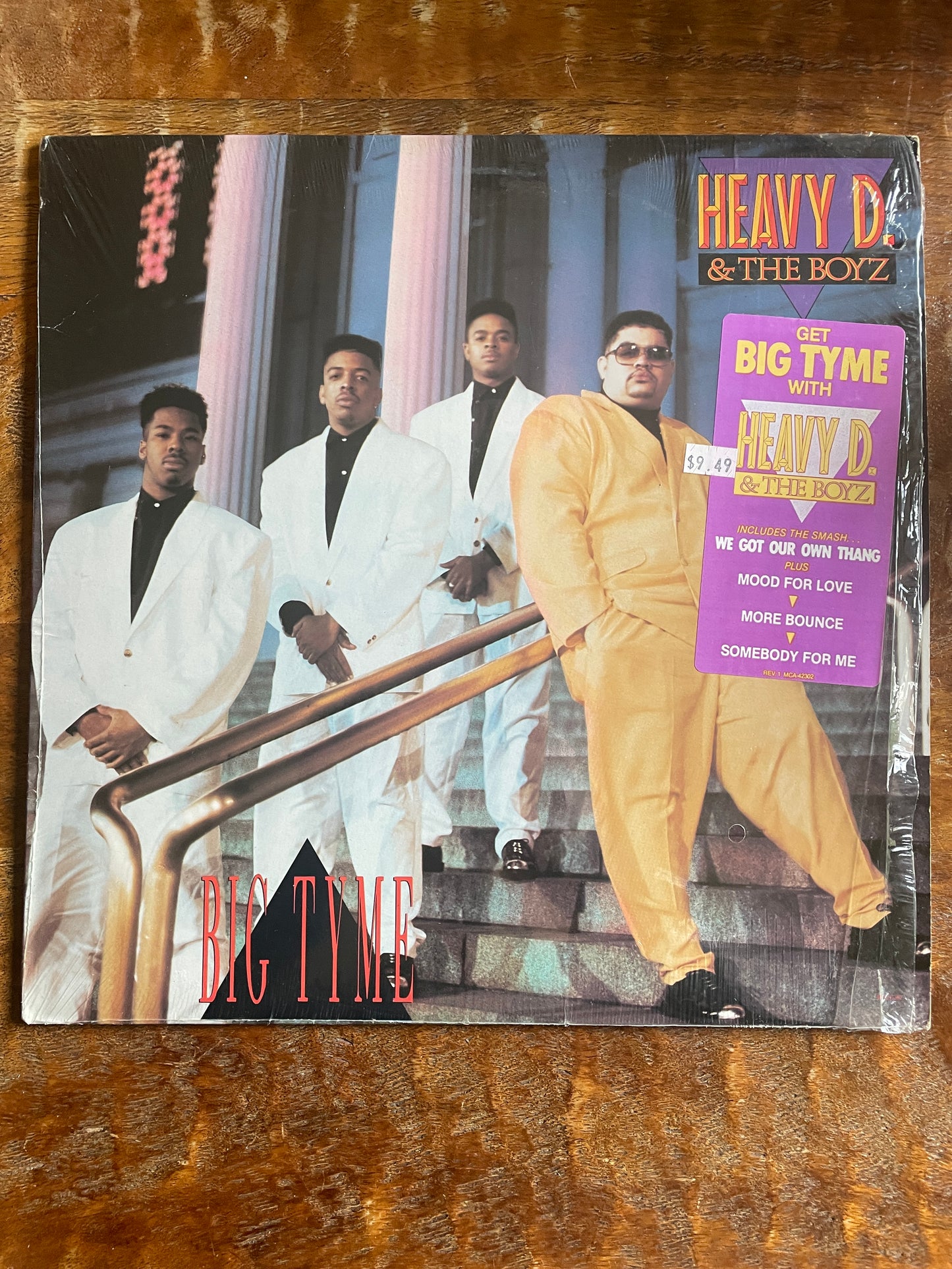 HEAVY D & THE BOYZ - BIG TYME - OG 89' VINYL LP - UPTOWN RECORDS - MCA-42302