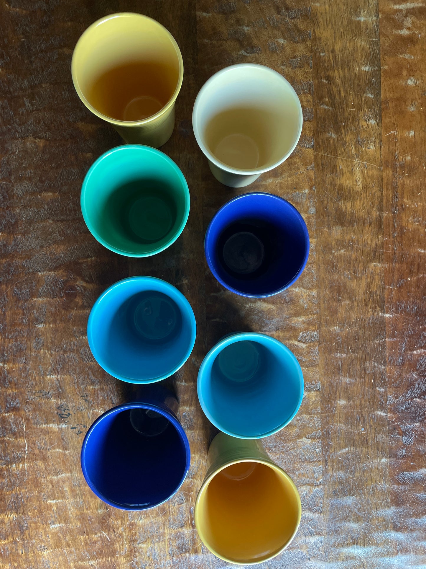 Vintage Fiestaware Lot of 8 juice tumblers 4.5”