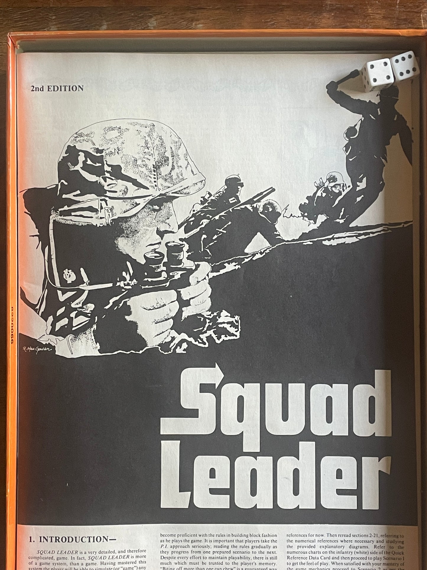 Vintage Squad Leader Game, Second Edition, Avalon Hill, 1977 -Complete Never Used