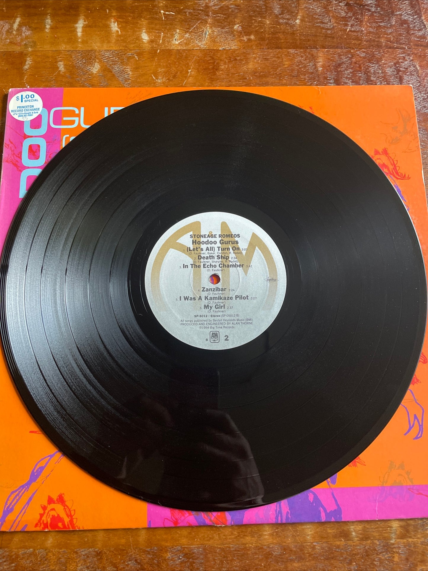HOODOO GURUS "Stoneage Romeos" Vinyl LP Original 1984 A&M Records Promo Copy