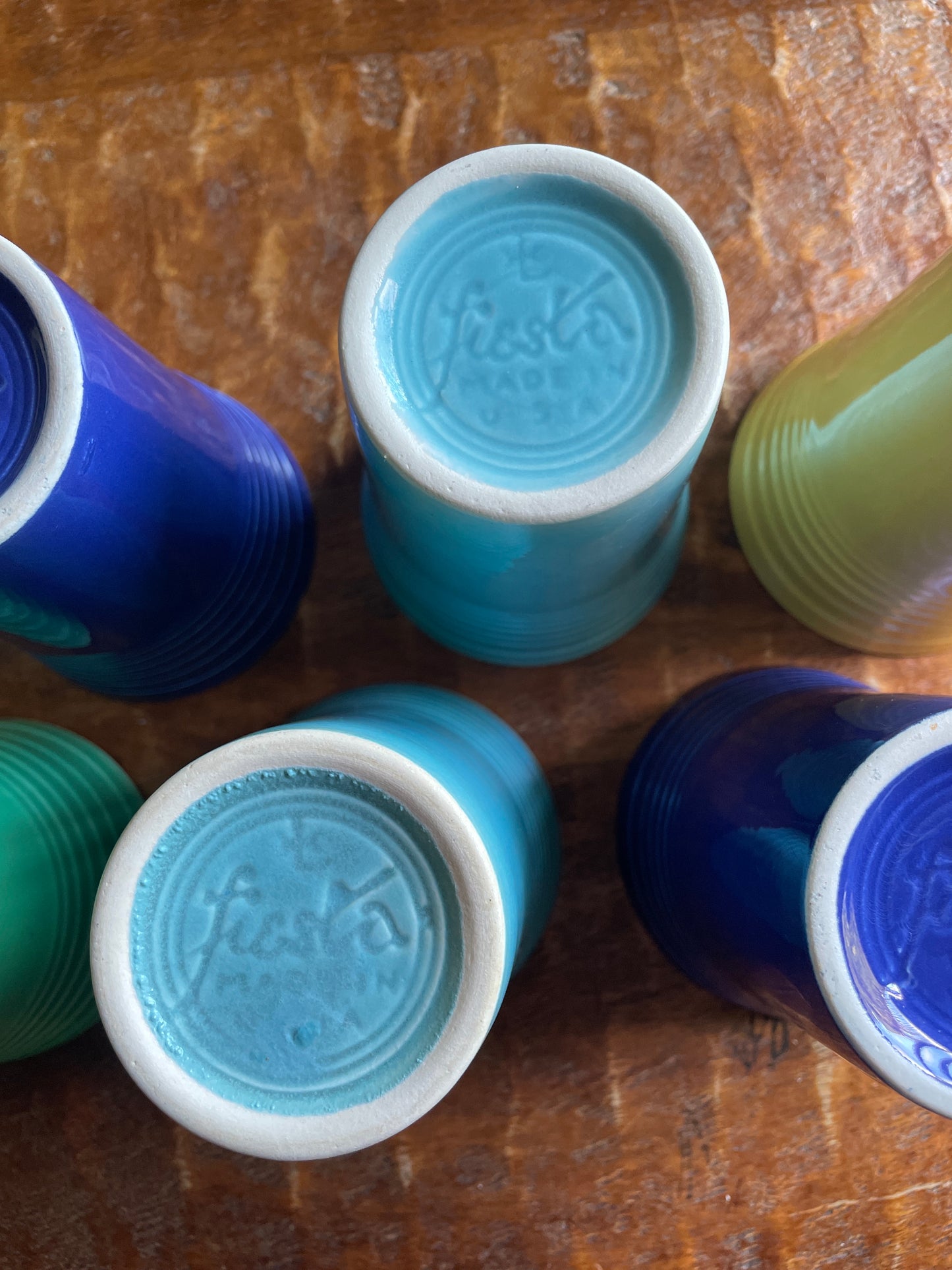 Vintage Fiestaware Lot of 8 juice tumblers 4.5”