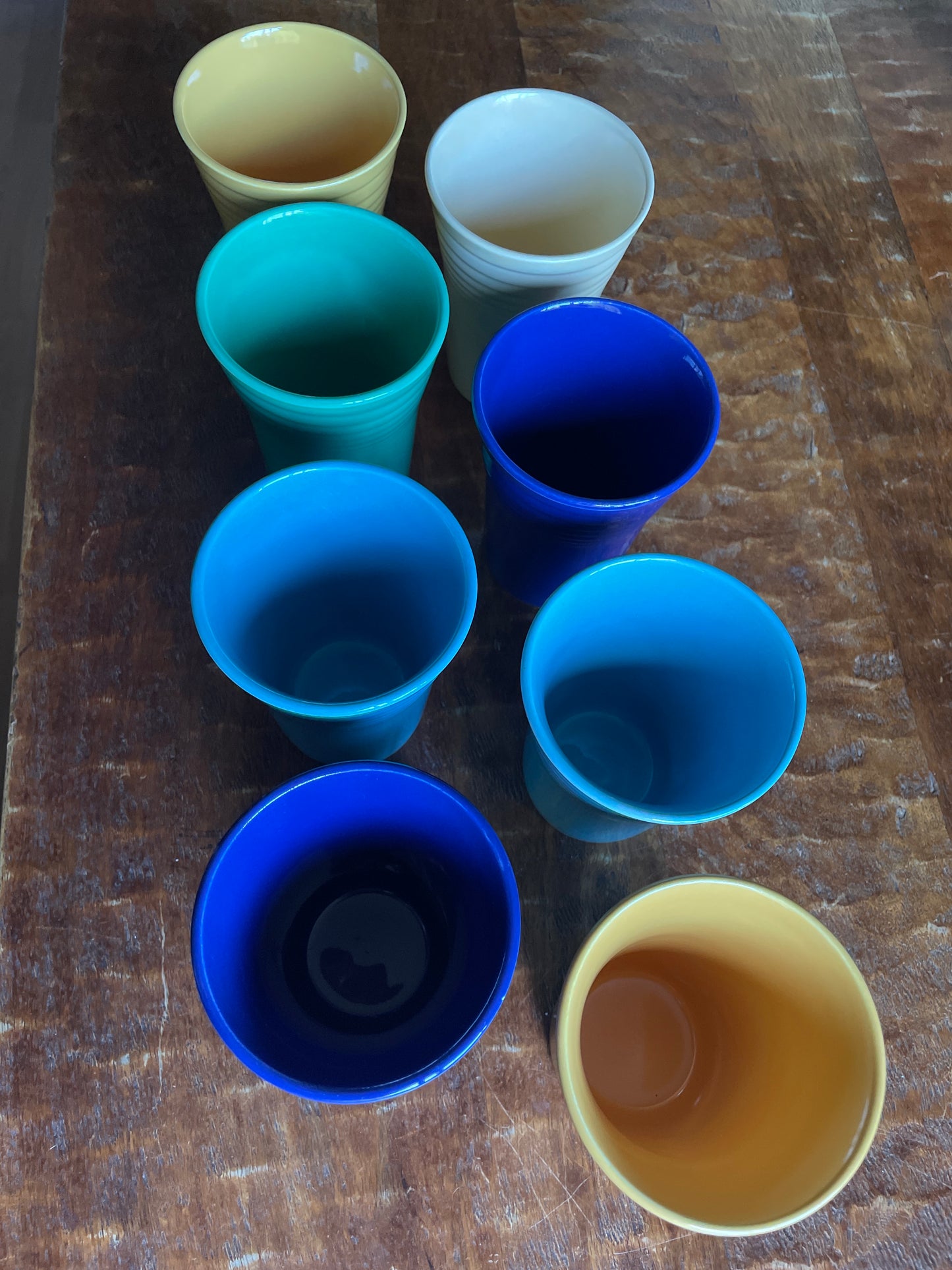 Vintage Fiestaware Lot of 8 juice tumblers 4.5”