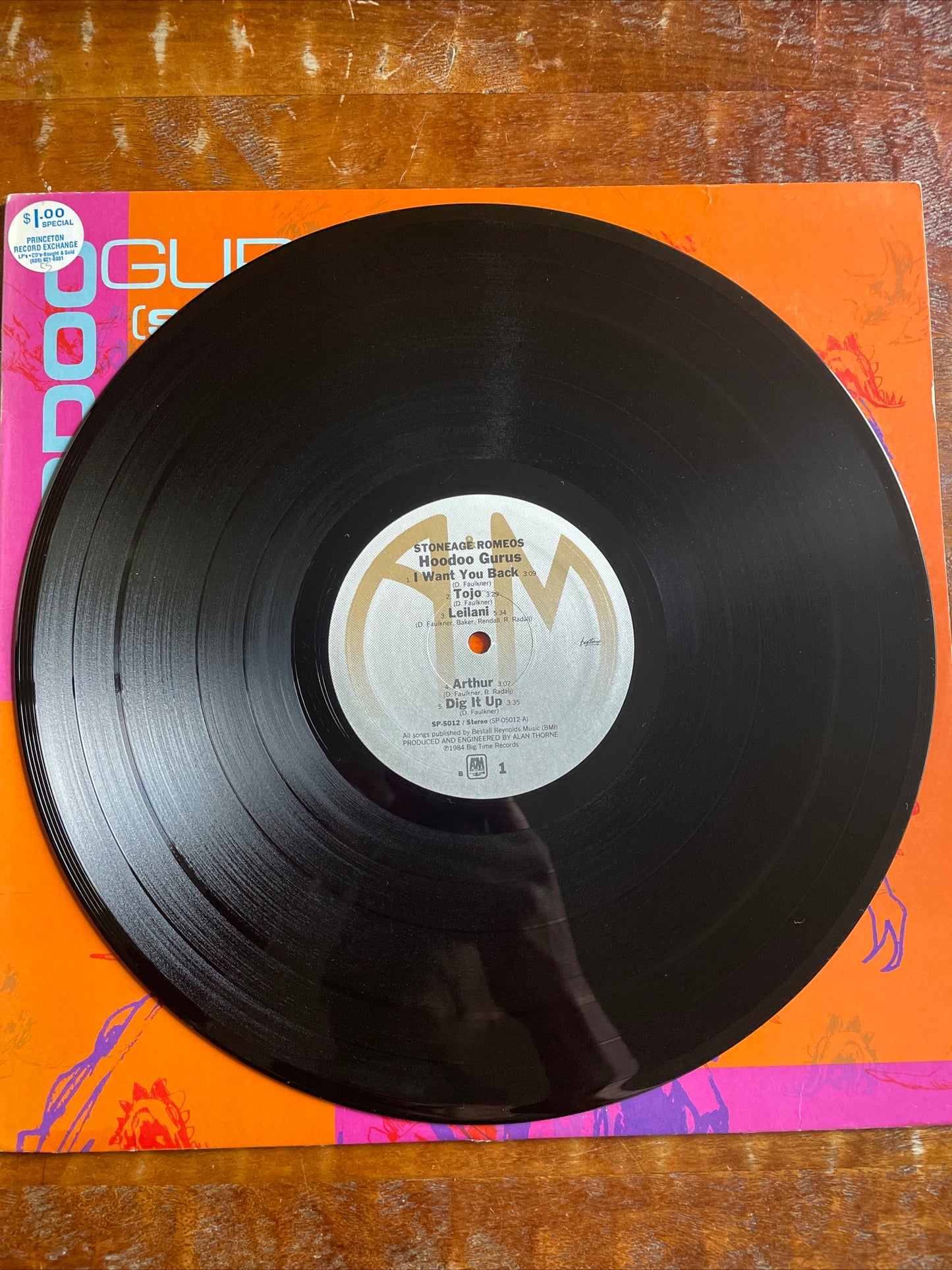 HOODOO GURUS "Stoneage Romeos" Vinyl LP Original 1984 A&M Records Promo Copy