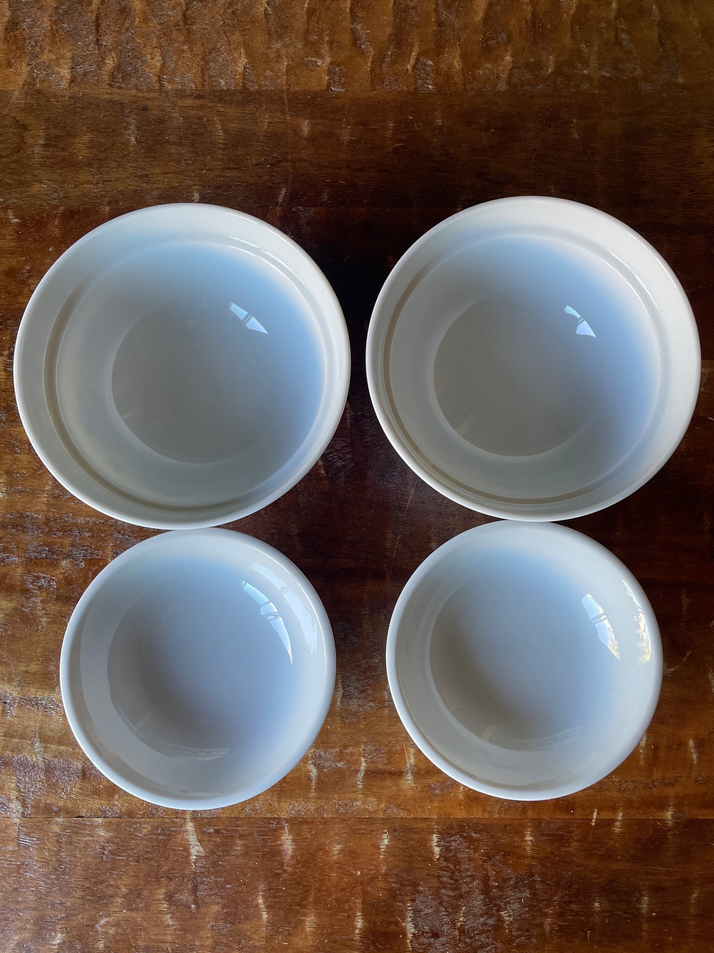 Pair of Japanese Blue & White Porcelain Karako bowls
