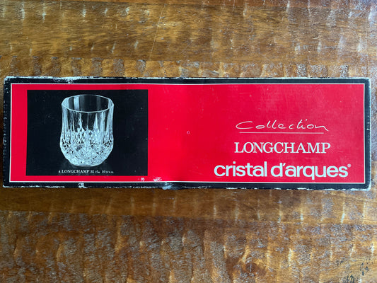 Vintage cristal d’arques Longchamp Collection 10 3/4oz Old Fashioned Glasses - Box of 4