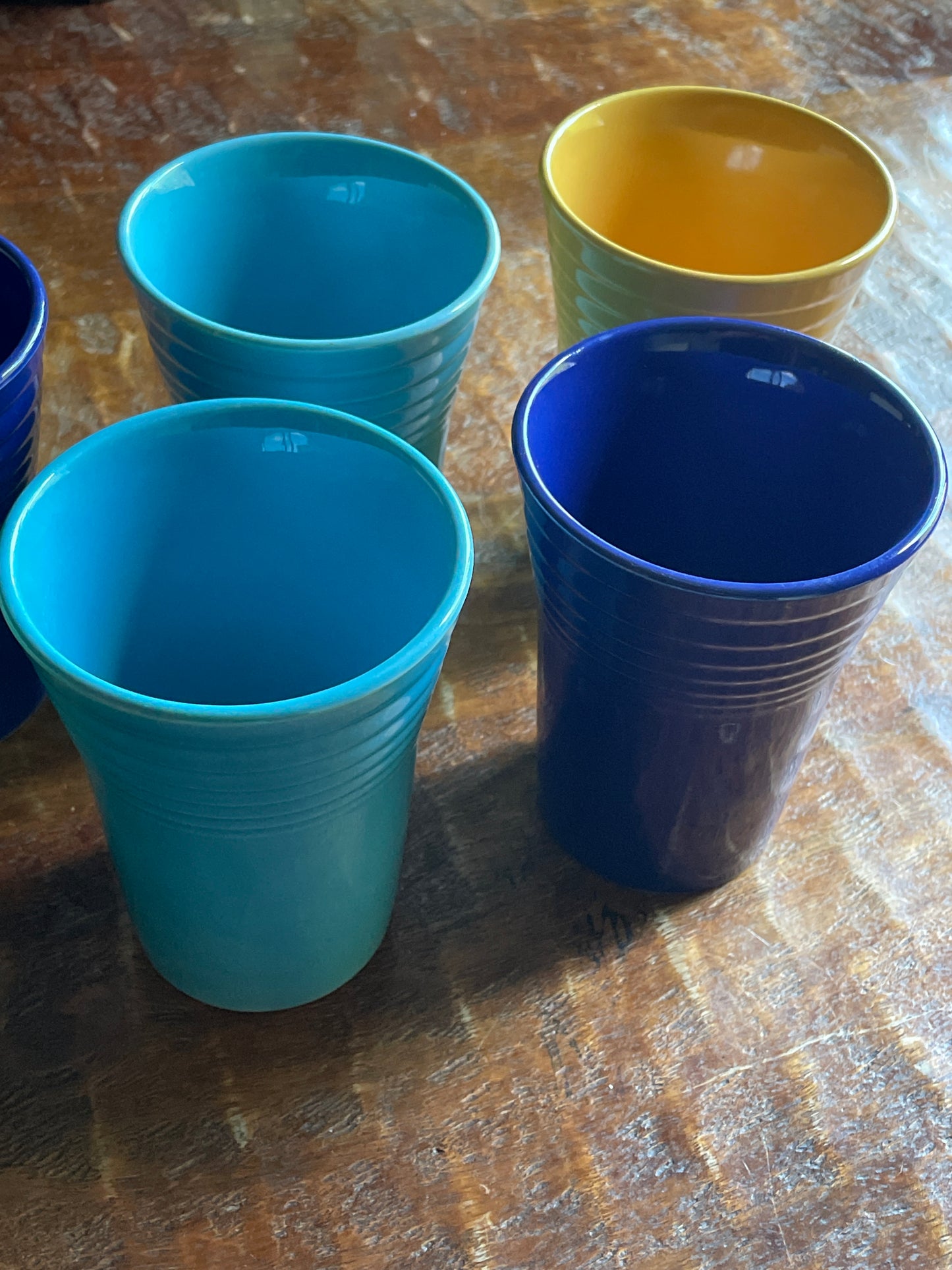 Vintage Fiestaware Lot of 8 juice tumblers 4.5”