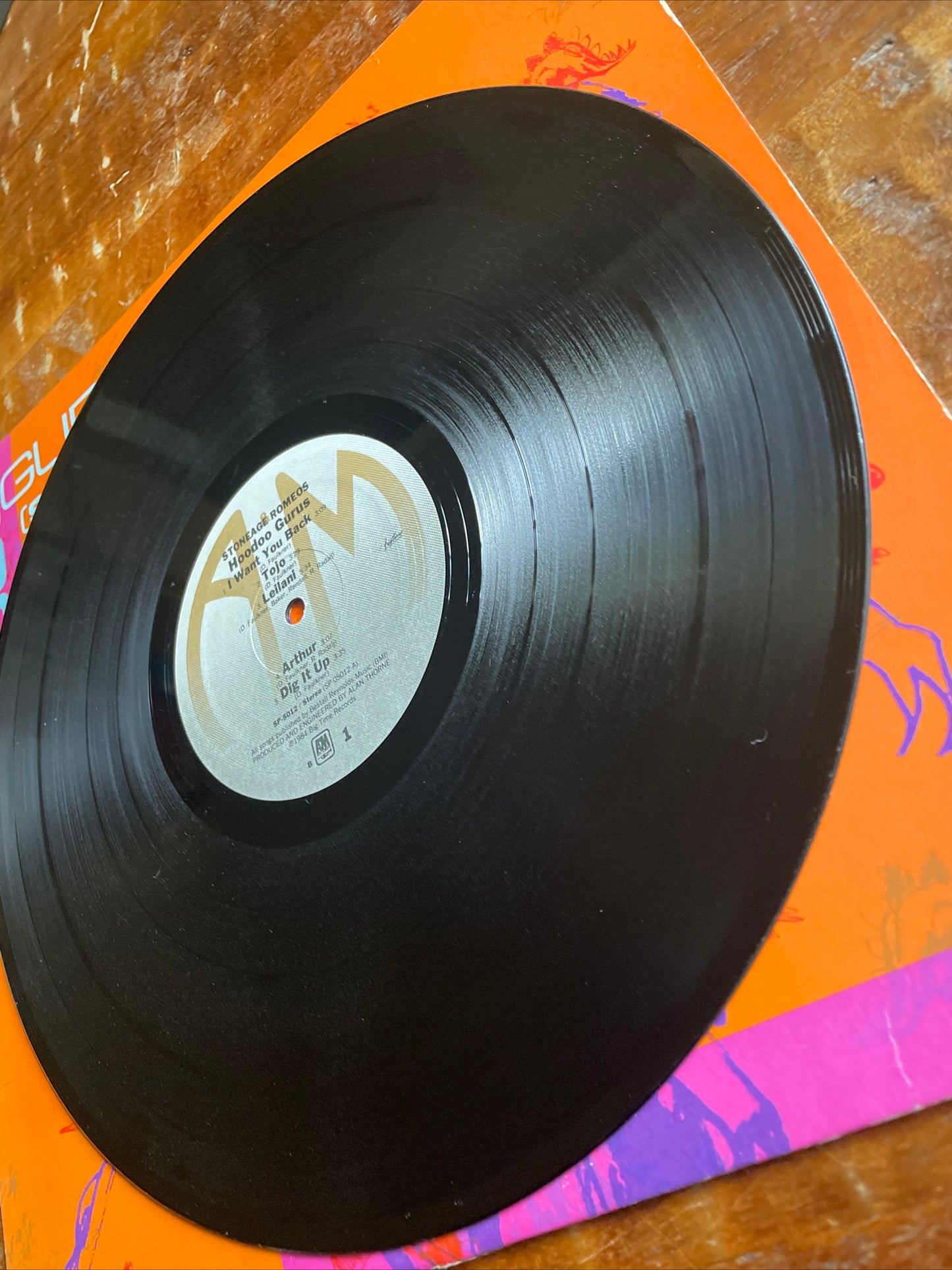 HOODOO GURUS "Stoneage Romeos" Vinyl LP Original 1984 A&M Records Promo Copy
