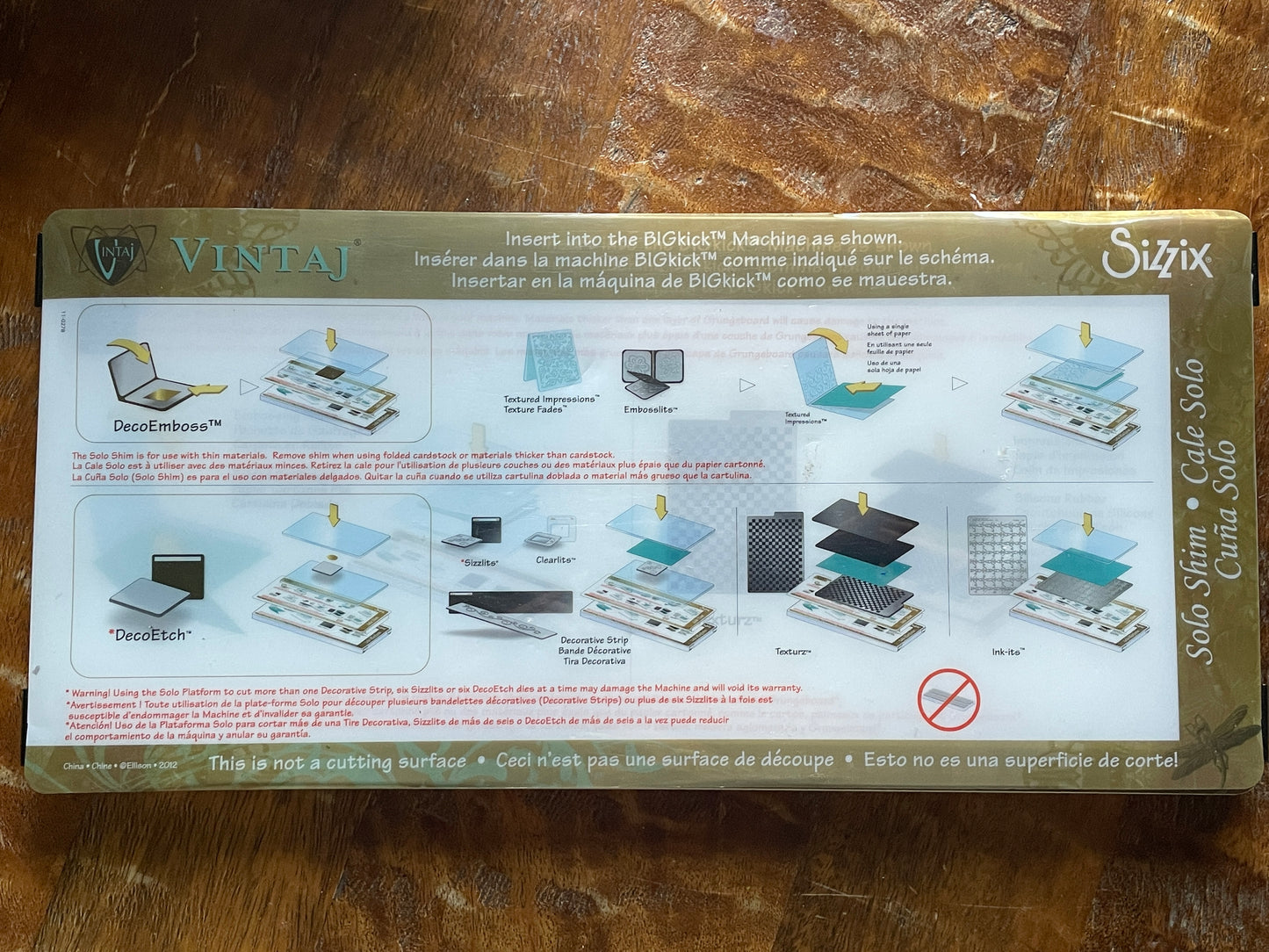 Sizzix Vintaj BIGkick Die Cut Embossing Machine w/ Solo Shim