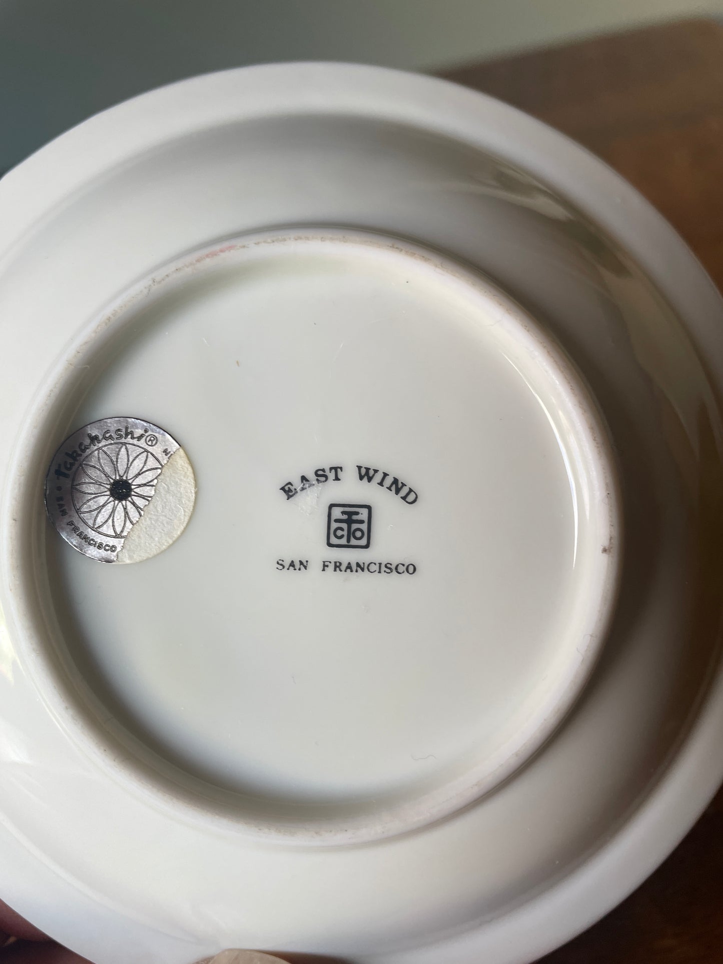 Vintage Small Ceramic Pitcher and Bowl Floral/Birds East Wind by Takahashi