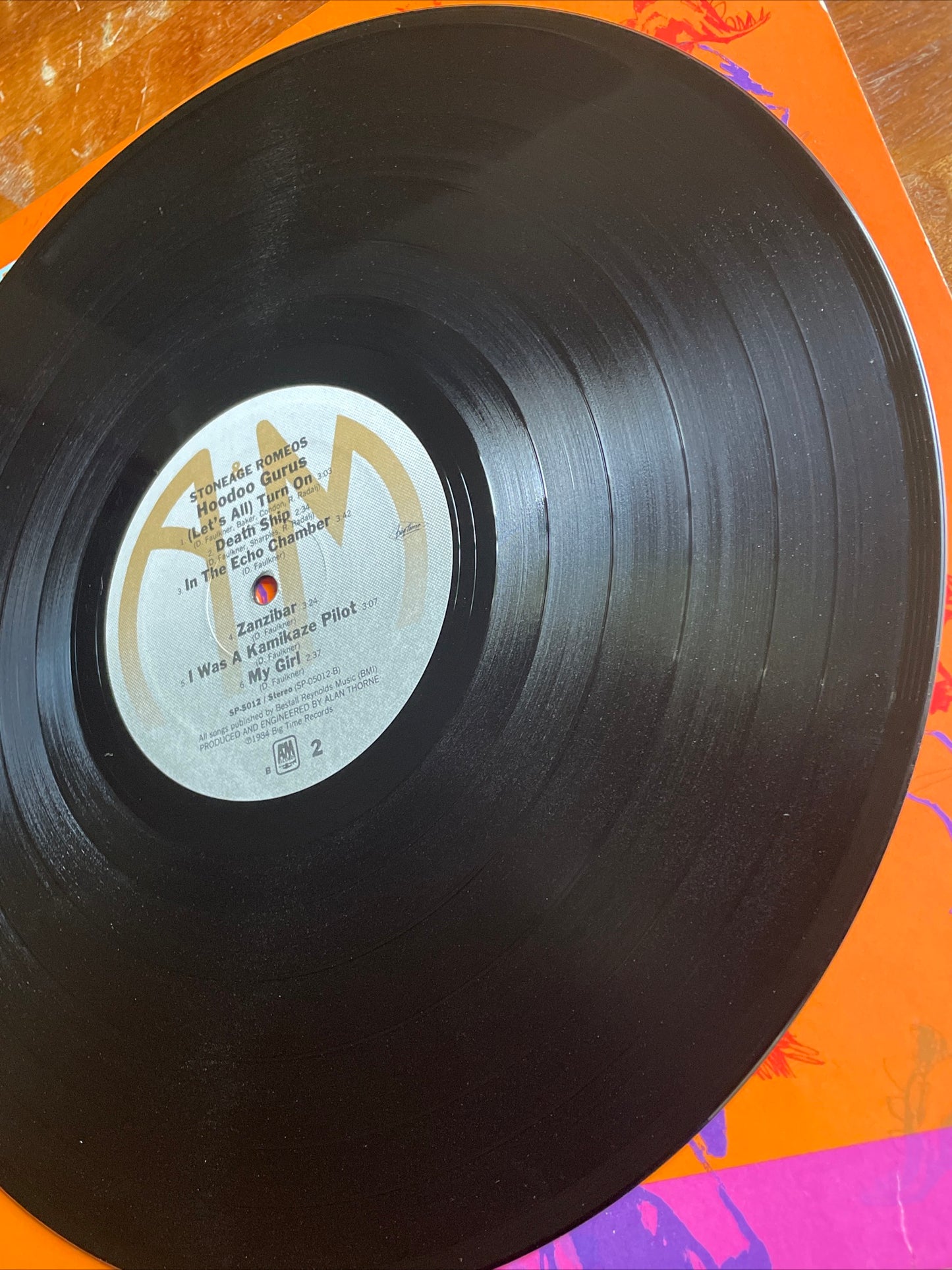 HOODOO GURUS "Stoneage Romeos" Vinyl LP Original 1984 A&M Records Promo Copy