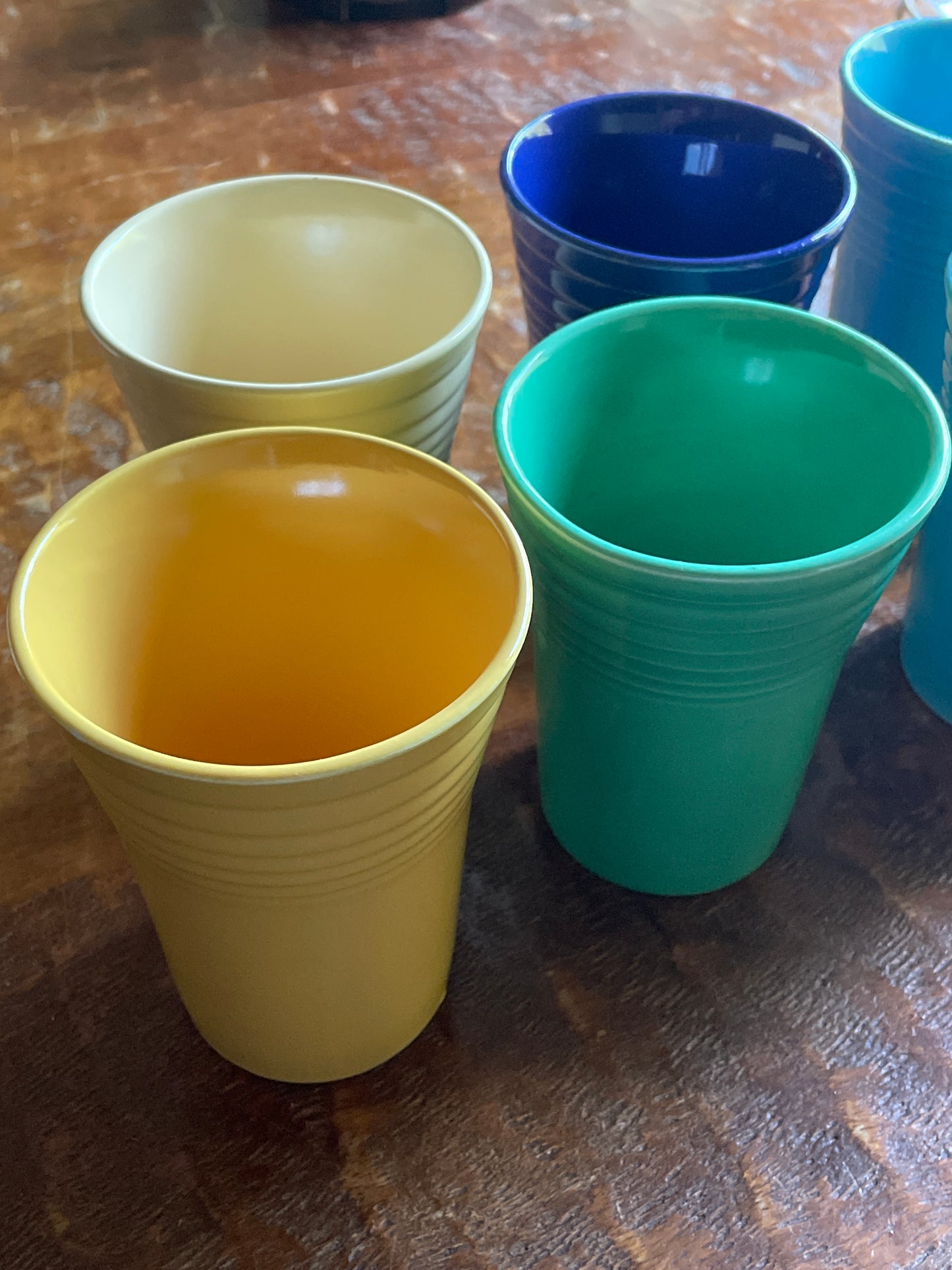 Vintage Fiestaware Lot of 8 juice tumblers 4.5”