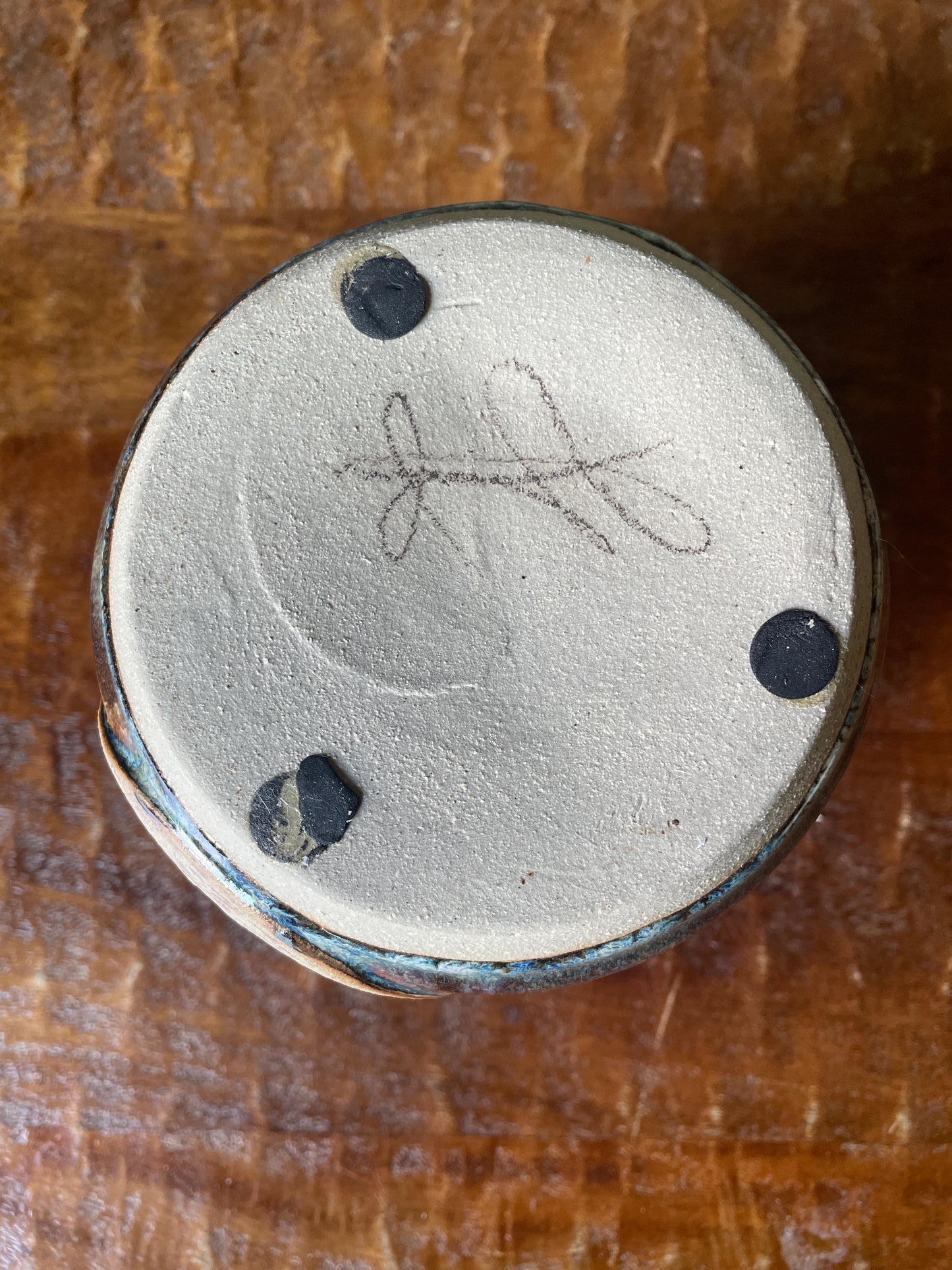 Vintage Studio Pottery Crock signed