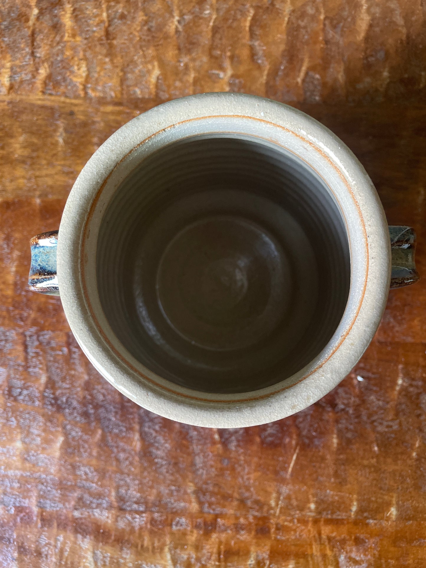 Vintage Studio Pottery Crock signed