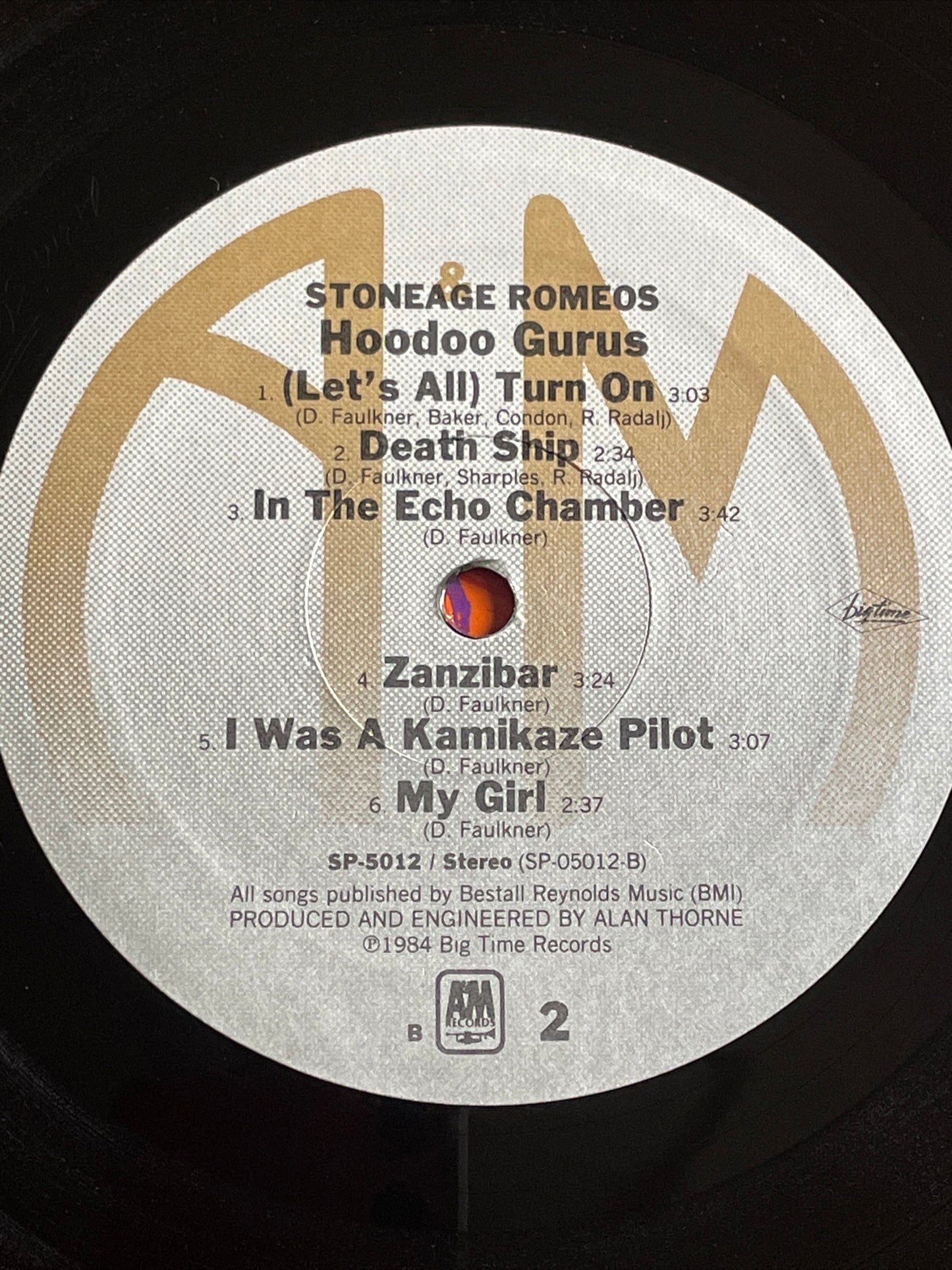 HOODOO GURUS "Stoneage Romeos" Vinyl LP Original 1984 A&M Records Promo Copy