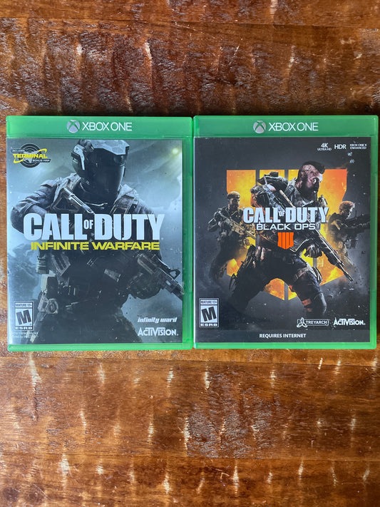 XBox One Call of Duty Lot of 2 Games