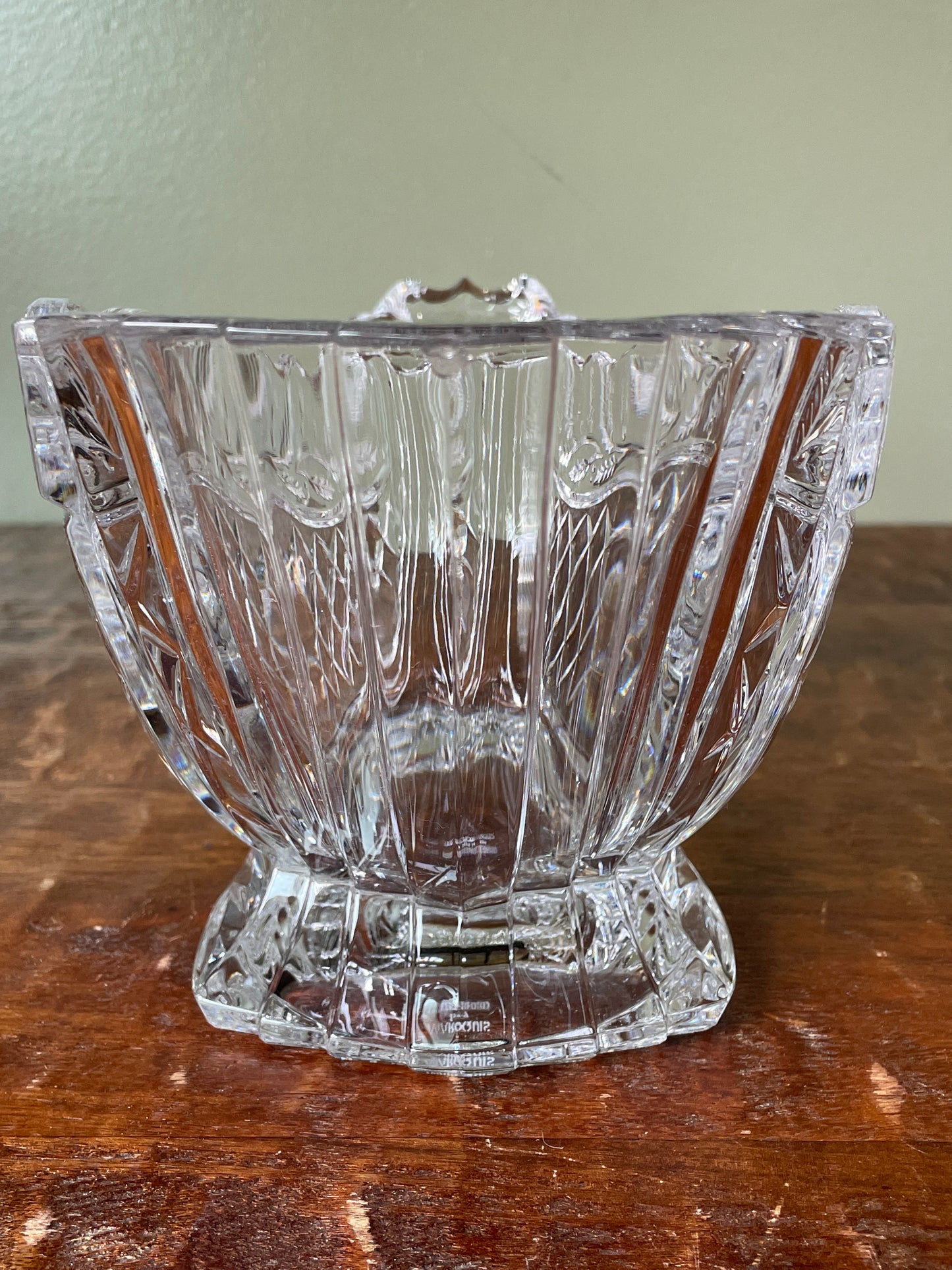 Marquis by Waterford Crystal Sled Bowl Centerpiece Machine Cut