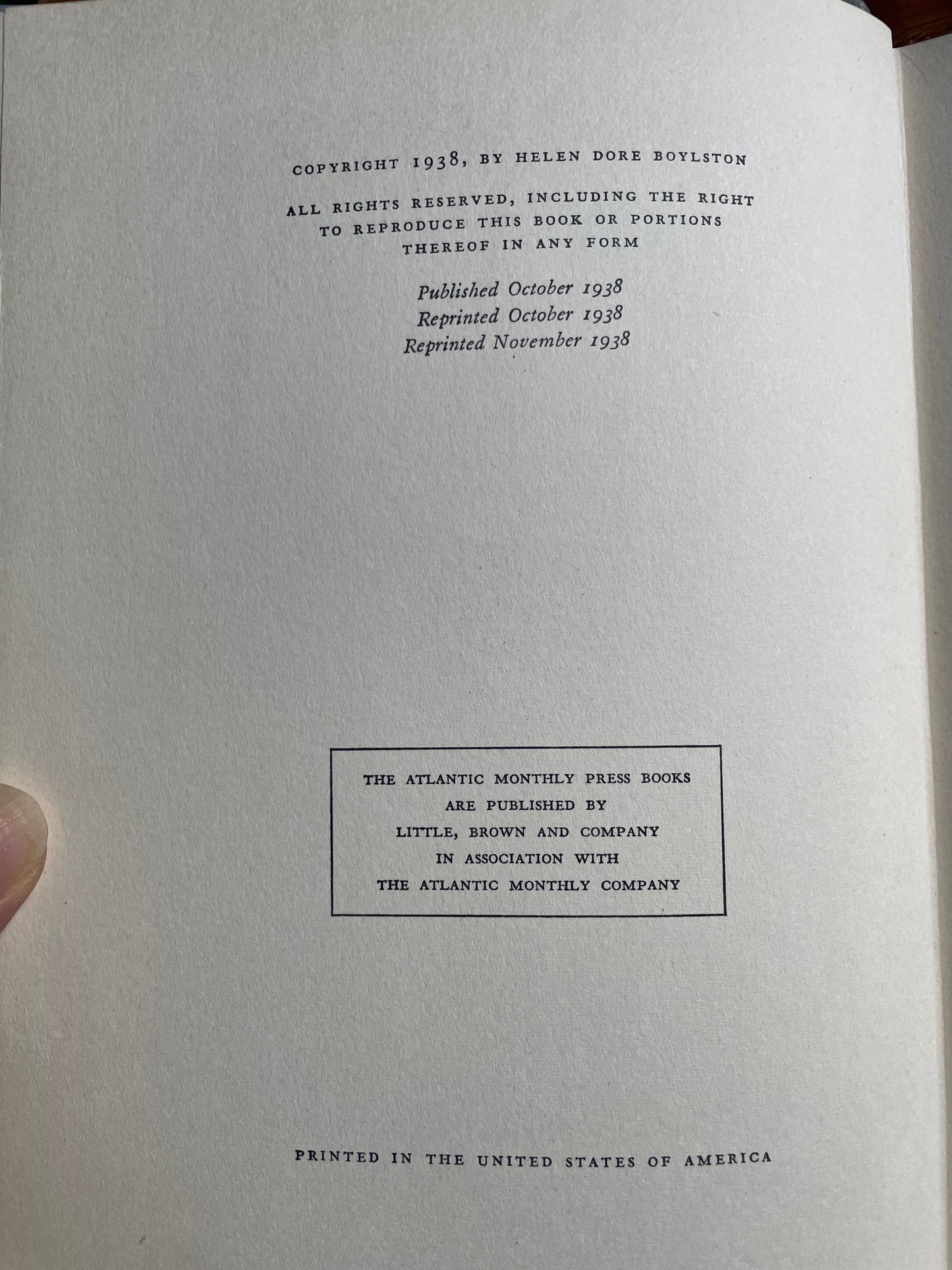 Vintage Book Sue Barton Visiting Nurse 1938 1st edition