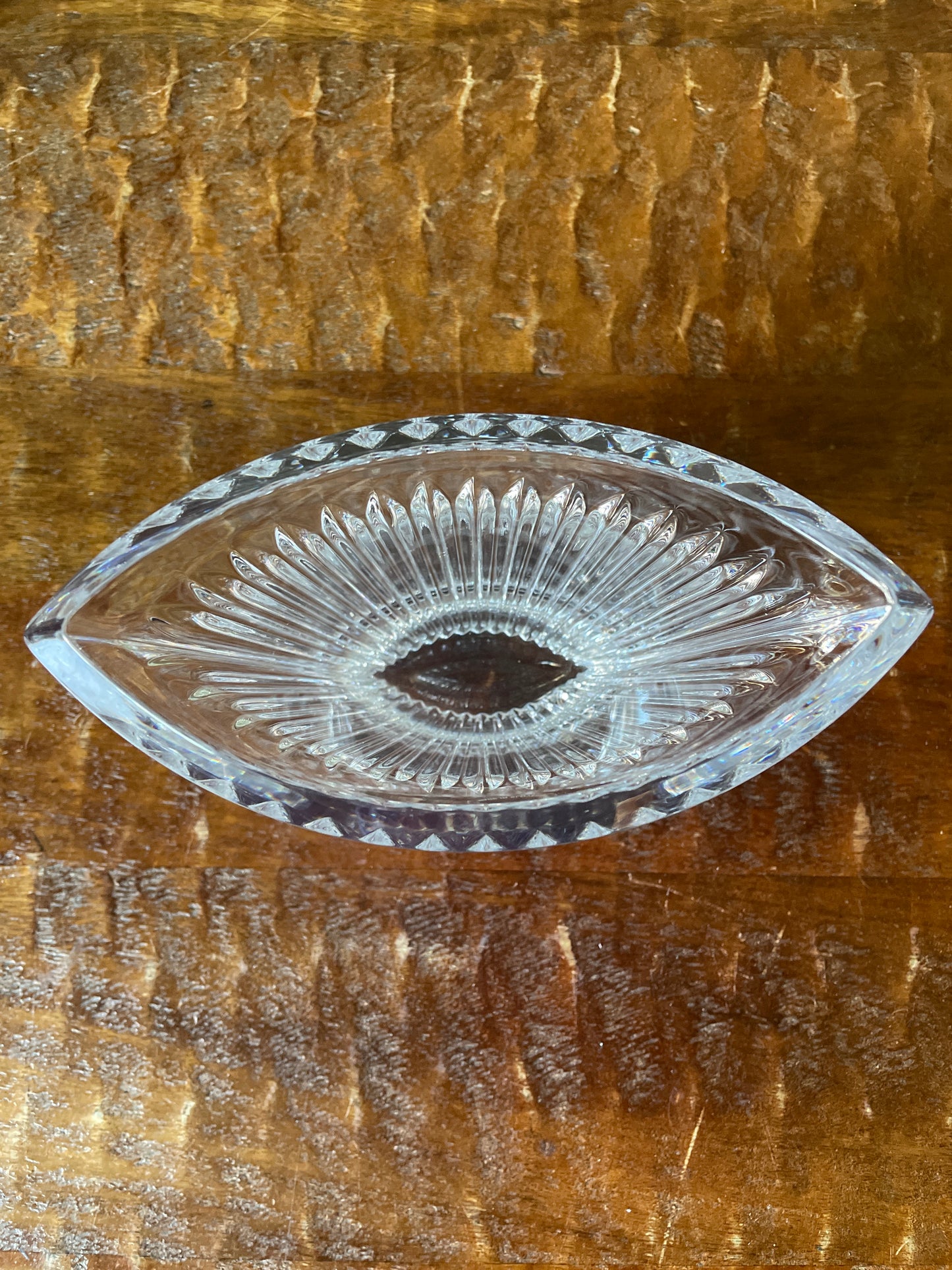 Mikasa Slovenia Lead Crystal Art Deco Style Meridian Pocket Vase 6”