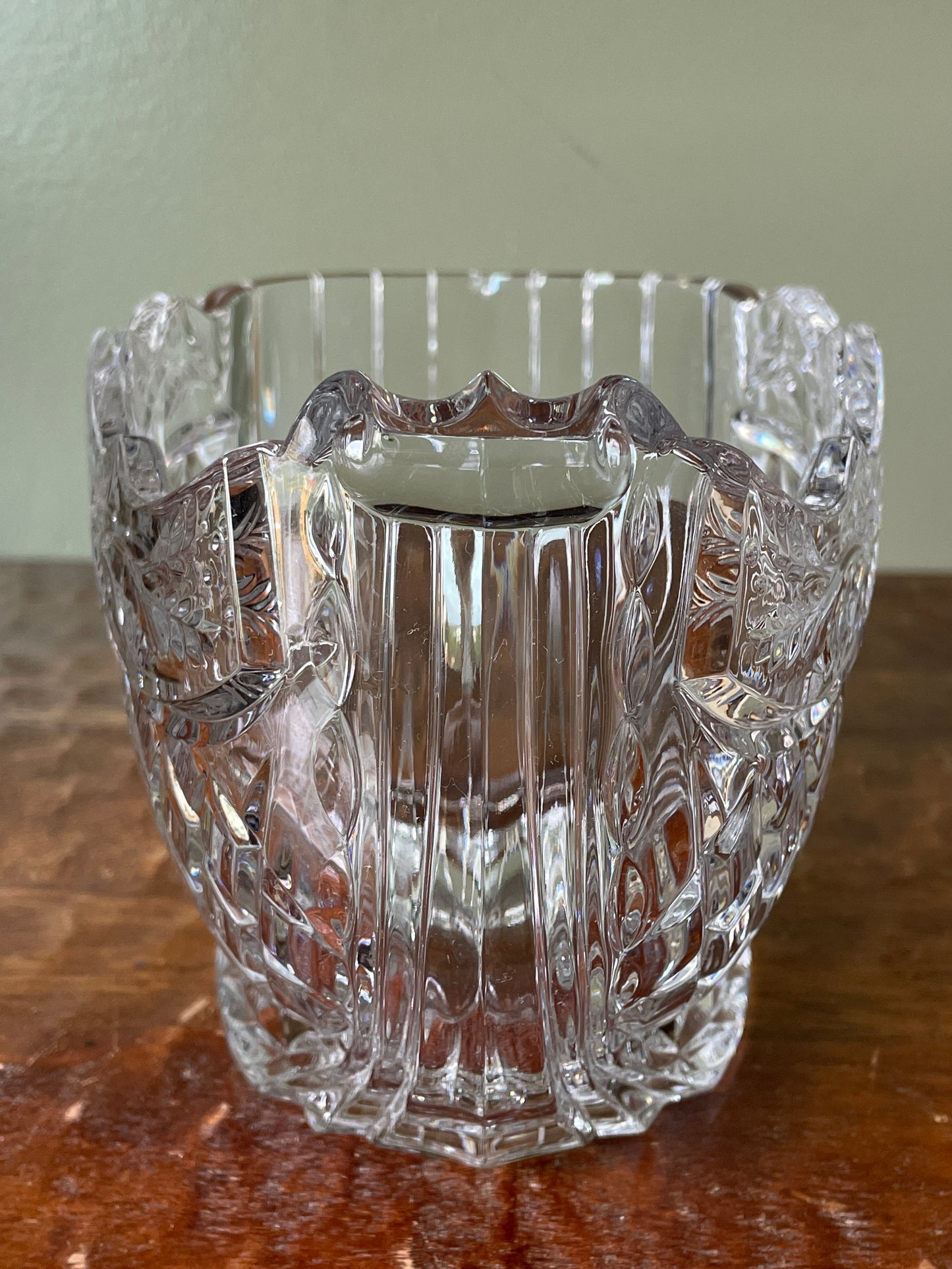 Marquis by Waterford Crystal Sled Bowl Centerpiece Machine Cut