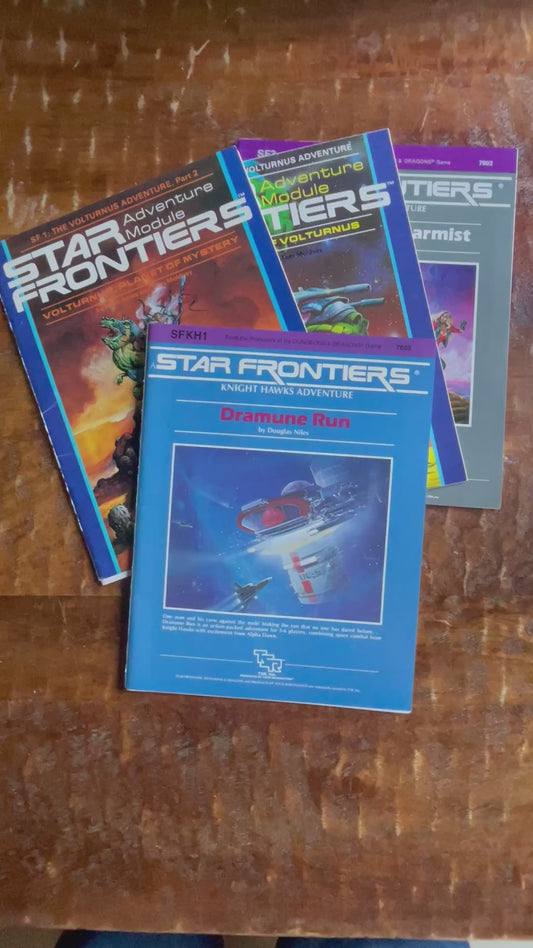 Vintage Star Frontiers RPG Game Modules 1980’s  Dungeons & Dragons